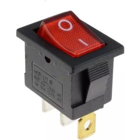 Resim Ic-118 Anahtar Küçük On - Off Işıklı 3 Bacaklı 1 Adet-Yeşil 