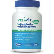 Resim VELAVİT V-Probiotics with Enzymes DRcaps 30 Kapsül 