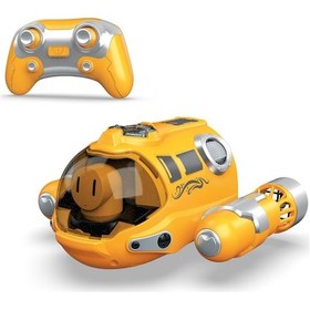 Resim Ruicoo 2.4g Uzaktan Kumandalı Işık Ve Püskürtmeli Çift Pervaneli Sarı Plastik Tekne 