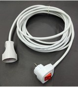 Resim istoç 5 Metre 2x1.5 Kablolu Işıklı Anahtar Fişli Prizli Seyyar Uzatma Kablosu Çok Amaçlı Kalın 