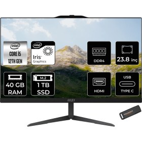Resim Msı Modern AM242 Intel Core I5 1235U 40GB 1tb SSD 23.8" Fhd Fdos All In One Bilgisayar & Per4 USB Bellek 12M838XTRP338 
