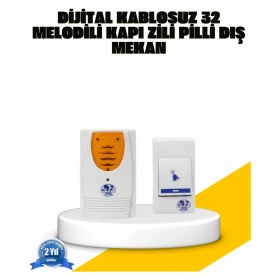 Resim MiraLive Kablosuz Kapı Zili Kolay Kurulumlu Modern Kullanım 