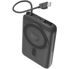 Resim Ttec ReCharger M LCD 10.000mAh MagSafe Uyumlu PD 20W USB-C Dahili Kablolu Stantlı Taşınabilir Hızlı Şarj 