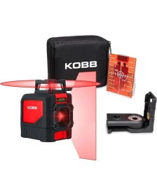 Resim Kobb KBL30R 30 Metre Profesyonel Yatay 360° ve Dikey Otomatik Hizalamalı Kırmızı Çapraz Çizgi Lazer Distomat 