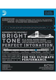 Resim D'addario Exl110 Elektro Gitar Teli 010-046 