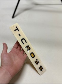 Resim EDEXPORT T-Cross Piano Black Bagaj Yazısı 3M 3D ABS 