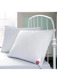 Resim Taç 2'li Silikonlu Yastık Beyaz 