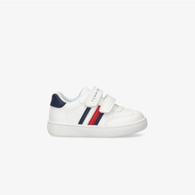 Resim Tommy Hilfiger Flag And Hook Loop Bebek Beyaz Sneaker T1x9-33839-1355x336 Beyaz 