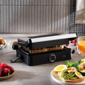 Resim Schafer Trio Chef Waffle ve Tost Makinesi-Siyah 