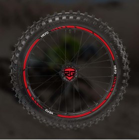 Resim Redline Grafik Hero X Pulse 200 - 200 T- 4v Kırmızı Jant Şerit 