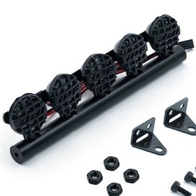Resim Yaozixa 1/10 Rc Araba İçin Evrensel Led Far Seti - Traxxas Trx-4, Axial Scx10, Rc4wd D90 Uyumlu, Ipf Logolu Dairesel Kasa, 5 Ledli, 5v-7.4v 
