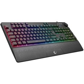 Resim RAMPAGE KB-GX65 Simula USB RGB Aydınlatmalı 4 Makro Tuşlu Bilek Destekli Gaming Oyuncu Klavyesi Siyah 