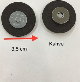 Resim Karantuhafiye Deri Çanta Çıtçıt Mıknatıslı 2 Li Set Kahve Kahve Kahverengi 