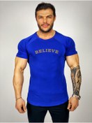 Resim Black İstanbul Believe Baskılı Fitness T-shirt 