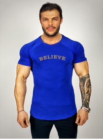 Resim Black İstanbul Believe Baskılı Fitness T-shirt 