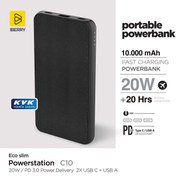 Resim Iberry C10 10000 mAh Pd 3.0 20W Hızlı Powerbank Taşınabilir Şarj Cihazı 