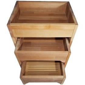 Resim Otel Açık Büfeleri için Ahşap Ekmeklik 3 'Lü Set 