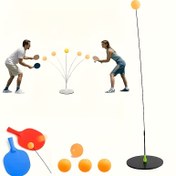 Resim 8 parça Hızlı göz hareketi eğitimi için Vizyon Eğitim topu seti - Hızlı terleme - fitness egzersizi - ve bilgisayar göz hareketi ve görüş eğitimi kiti ile elastik bant, masa tenisi raketi - evde egzersizler için mükemmel 