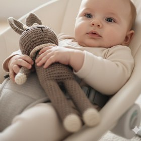 Resim Wellgro Cuddly Amigurumi Tavşancık Oyuncak-vizon 