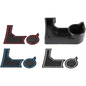 Resim Xindoker 2019-2020 Suzuki Jimny İç Döşeme Konsol Vites Depolama Kutusu Otomatik Tip - Kırmızı, Beyaz, Mavi Anti Kayma Paspaslı Abs Malzeme 