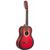 Resim Carissa CG-160 RDS (Kırmızı Siyah) Klasik Gitar 