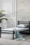 Resim EVGER HOME Metal Karyola, K10 Siyah Metal Karyola, Tek Kişilik 