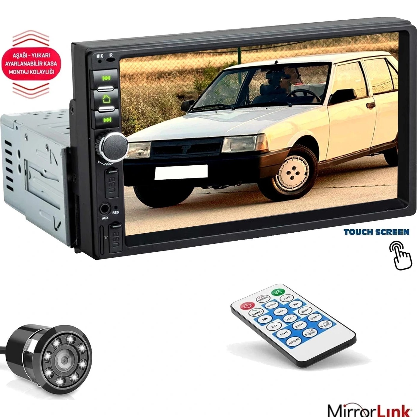 CPR-1982 Tofaş Double Teyp 7 Inç 4X60 Watt Mirrorlink