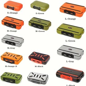 Resim YIRUMEI Ağır Hizmet Tipi Su Geçirmez Balık Malzemeleri Çantası - Kilitli Mandallar ve Taşıma Sapı ile Çok Renk (Turuncu, Lime Yeşili, Gri, Siyah) Dayanıklı Avcılık İmalatı, Şeffaf Dış Mekan Organizer 
