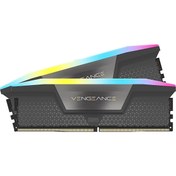 Resim Corsair DDR5 32GB(2x16) Vengeance RGB 6000mhz AMD Expo Ram Bellek (CMH32GX5M2B6000Z30K) 