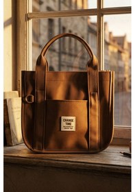 Resim Vellabags Kahverengi Kadın Mini Tote Çanta Şık, Hafif Ve Günlük Kullanım Çantası Acıkahve 