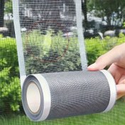 Resim Pencere ve Kapı Mesh Yama Bandı, 12.04 x 400.0 cm Plastik Yapışkan Rulo, Sivrisinek Ağ Repair için Kendinden Yapışkan Ekran Yama, Kolay Uygulama, Su Geçirmez Değil - Delikler ve Çatlakları Onarmak için İdeal 