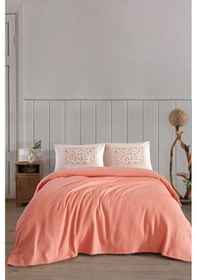 Resim Elart Angel Pike Çift Kişilik %100 Pamuk 200x220 Cm Somon Somon 