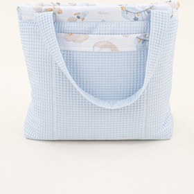 Resim Bebek Bakım Çantası - Bebe Mavi Petek - Uykucu Ördek 