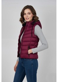 Resim Baglan Kadın Kapüşonlu Spor Yelek 5000 Bgl-st04894 Bordo 