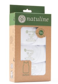 Resim natuline Kız Çocuk Organik Pamuklu Kaşkorse Atlet 3'lü Paket 