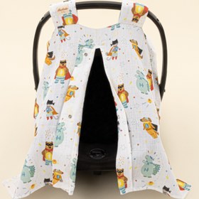 Resim Puset Örtüsü - Tek Taraflı - Süper Kahramanlar 