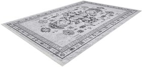 Resim 140x200 cm Jiutepec Gri Modern Yün El Dokuma Modern Geometrik Etnik Eskitme Desenli Boho Oturma Odası Salon Yolluk Koridor Mutfak Halısı 