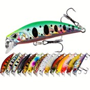 Resim 1 adet Premium Miniature Sinking Minnow Balıkçılık Yem Seti - Dayanıklı ABS Malzemesi ile Gerçekçi Yüzme Yemi, Canlı Renkler (Yeşil, Sarı, Turuncu, Kırmızı, Mavi), Tatlı Su ve Tuzlu Su Balıkçılığı için Mükemmel, Balıkçılık Takımı | Şık Yem | Dayanıklı Yapı, Balıkçılık Aksesuarı 