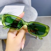 Resim Küçük Çerçeve Dikdörtgen Moda Gözlükleri Kadınlar için Oval Retro Şeker Renkli Kare Parti Gözlükleri Erkekler ve Kadınlar için Dekoratif Gözlükler 