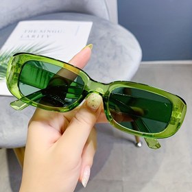 Resim Küçük Çerçeve Dikdörtgen Moda Gözlükleri Kadınlar için Oval Retro Şeker Renkli Kare Parti Gözlükleri Erkekler ve Kadınlar için Dekoratif Gözlükler 