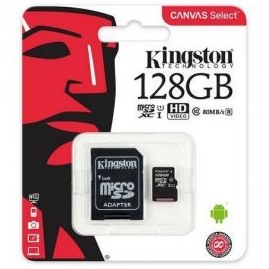 Resim KİNGSTON 128 GB MİCRO SD HAFIZA KARTI 