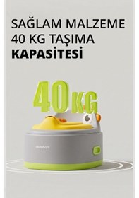 Resim Wellgro Dino 2'si 1 Arada Bebek Lazımlık ve Tuvalet Adaptörü - Gri 
