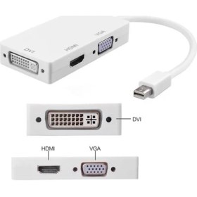 Resim Platoon Thunderbold Mini Displayport To Dvi Vga Hdmı Dönüştürücü Adaptör 