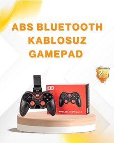 Resim Kablosuz Bluetooth Gamepad Pc Android Tv Uyumlu Oyun Kumandası 