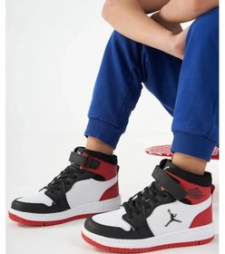 Resim Cool Haykat Uzun Basketbol Çocuk Spor Ayakkabı Siyah - Kırmızı 