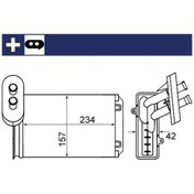 Resim Kalorıfer Radyatoru Vw Caddy 96-03 Golf 86-01 Passat 88-93 Polo 95-00 Polo Cls 96-02 Seat Ibıza 93-02 1h1819031b 
