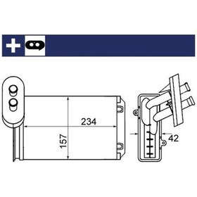 Resim Kalorıfer Radyatoru Vw Caddy 96-03 Golf 86-01 Passat 88-93 Polo 95-00 Polo Cls 96-02 Seat Ibıza 93-02 1h1819031b 