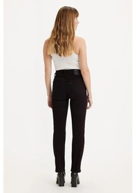 Resim Levi's 724 High Rise Straight Kadın Jean Pantolon - Night Is Black - A7744-0000 Siyah 