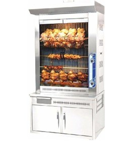 Resim Pimak Dökümlü Piliç Makinesi Doğalgazlı 5+4 Şiş 36 Piliç 