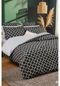 Resim More Home Çift Kişilik Yorgan Kılıfı + 2 Yastık Kılıfı Çarşafsız Motif Desen 